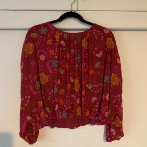 Floral Free People Blouse XS